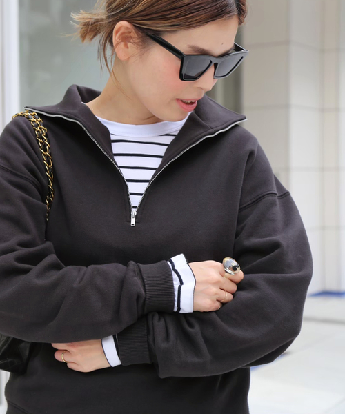 セール】【CELERI/セルリ】ハーフジップ スウェット（スウェット