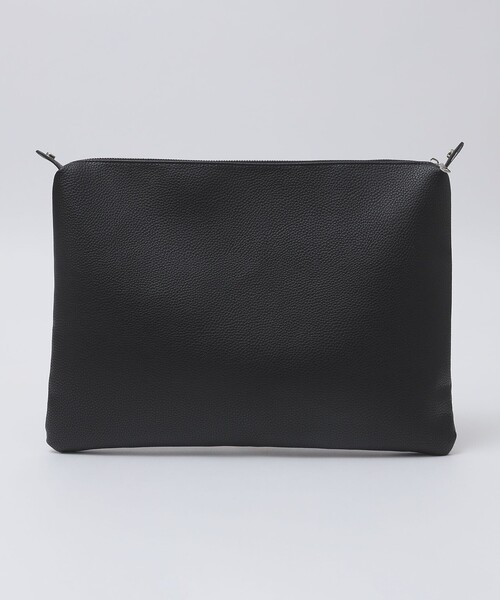 WEB限定】SHIPS: 合成皮革 ビズ トート バッグ (クラッチバッグ付き