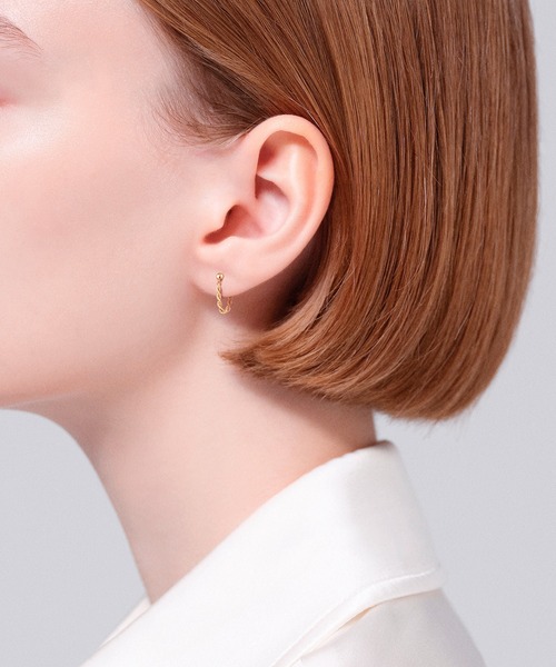 AHKAH（アーカー）の「フレンチロープピアス（ピアス（両耳用））」 - WEAR