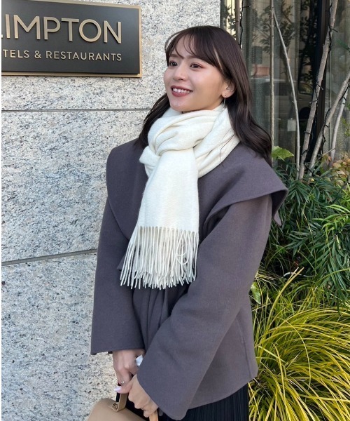 FRAY I.D（フレイアイディー）の「ショールカラーショートリバーコート