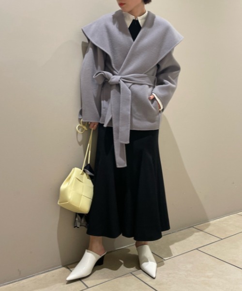 FRAY I.D（フレイアイディー）の「ショールカラーショートリバーコート
