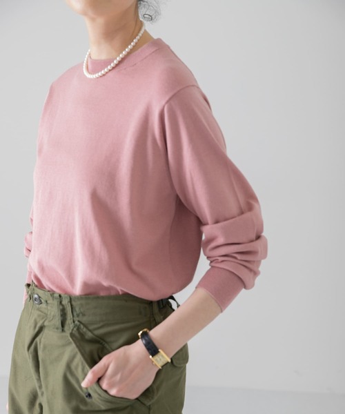 かぐれ（カグレ）の「コットンシルククルーネックプルオーバー（ニット