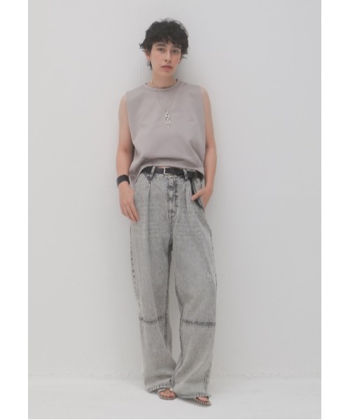 YENN（イエン）の「【定番】【新色】YENN タックワイドデニムパンツ