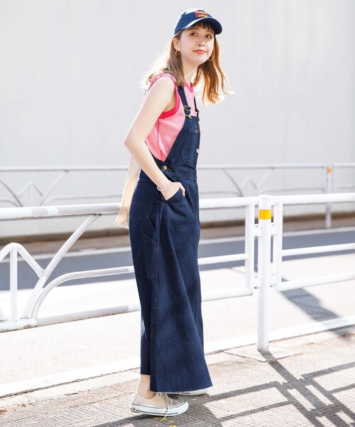 Lee（リー）の「【LEE/リー】別注 MIYAKO.T デニムサロペットスカート