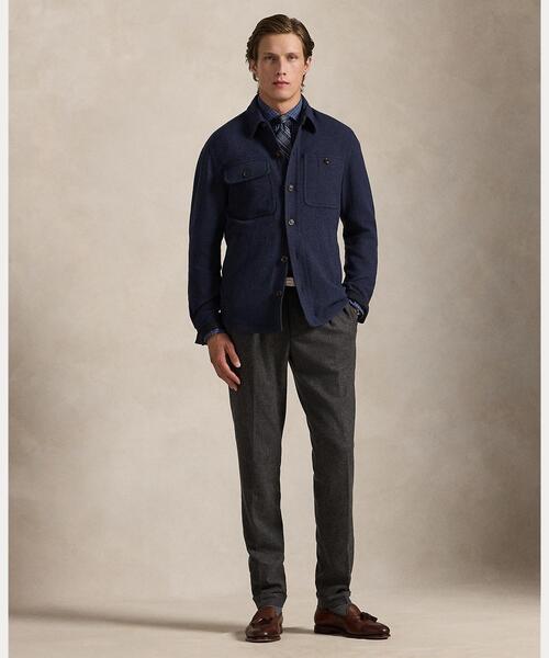 ウールブレンド ヘリンボーン ジャケット（カバーオール）｜POLO RALPH