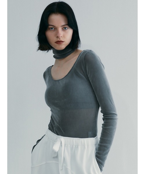 SORIN（ソリン ）の「Flocky Tulle Ballerina Neck Bodysuit