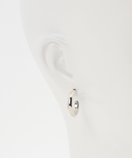 2Pset パールキャッチフープピアス(大)（ピアス（両耳用））｜e.m.