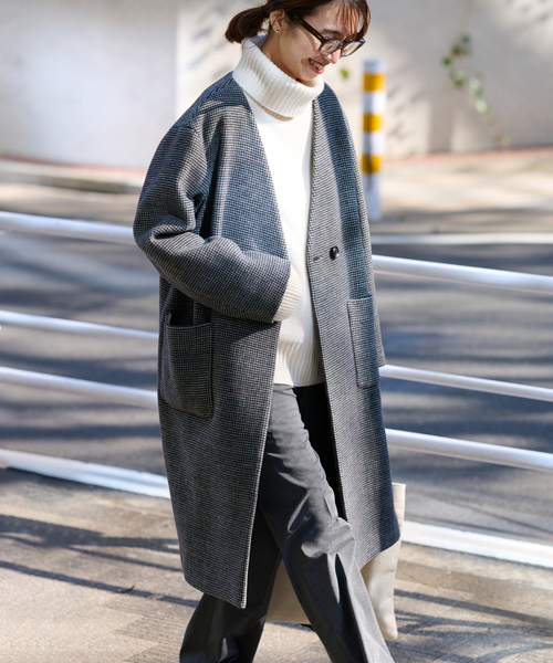 セール】ミニチェックコート（その他アウター）｜FRAMeWORK（フレーム