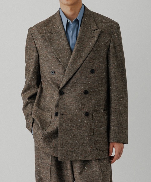 セール】ハードクロス ダブルブレストジャケット / セットアップ対応