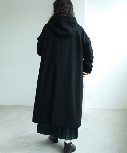 yuni（ユニ ）の「super100 Wool ロングダッフルコート（ダッフル