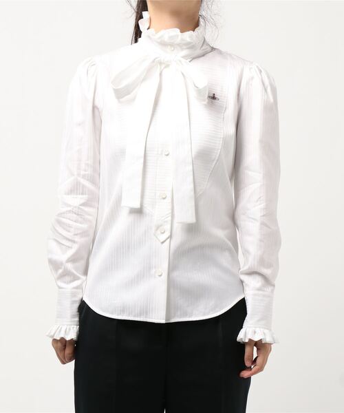 美品】Vivienne Westwood フリル襟 パフスリーブ ブラウス Vivienne