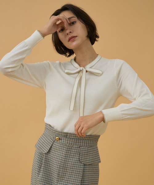 ANAYI（アナイ）の「グリッターラインボウ プルオーバー（ニット