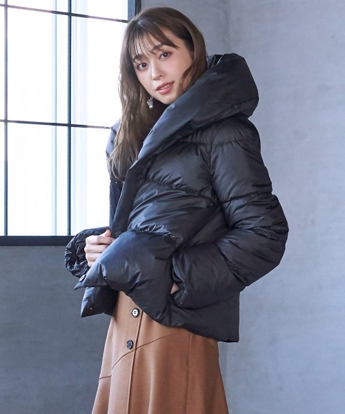 QUEENS COURT（クイーンズコート）の「ショールカラーショートダウン