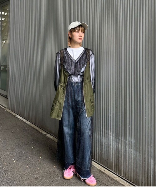 Ameri（アメリ）の「GLITTER FRILL COLLAR DRESS（ワンピース）」 - WEAR