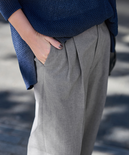 FRAMeWORK（フレームワーク）の「撥水強撚PEバレルパンツ（スラックス