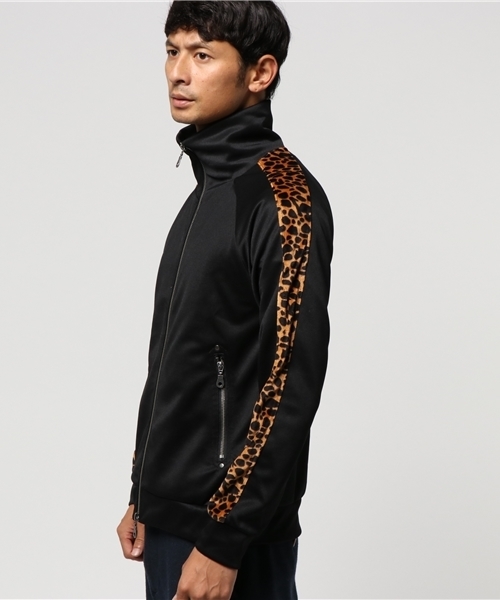 glory crew（グローリークルー）の「ヒョウ柄ジャージブルゾン