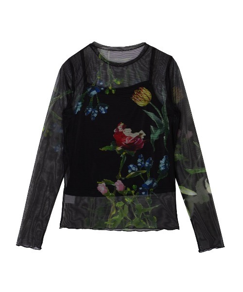 SOFIA SHEER CUT TOP（Tシャツ/カットソー）｜Ameri（アメリ）の