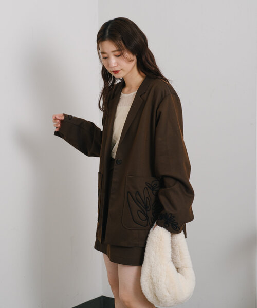 Kastane（カスタネ）の「【セットアップ対応/裏地なし】フレンチツイル