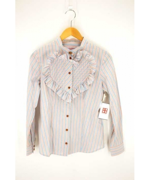 ブランド古着】ブロードハートフリルブラウス シャツ（シャツ/ブラウス