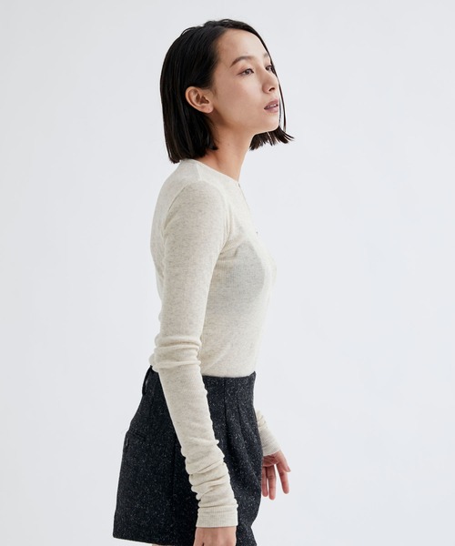 INSCRIRE（アンスクリア）の「【INSCRIRE/アンスクリア】Open L/S Tee