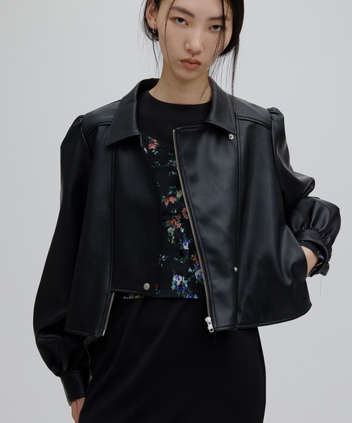 LADY GATHER RIDERS JACKET（ライダースジャケット）｜Ameri（アメリ