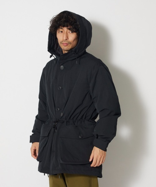 snow peak TAKIBI spec モッズコート S ブラック S115210284