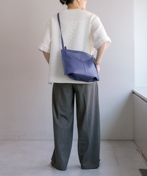 セール】《本革/軽量》ぺったんショルダーバッグ（ショルダーバッグ