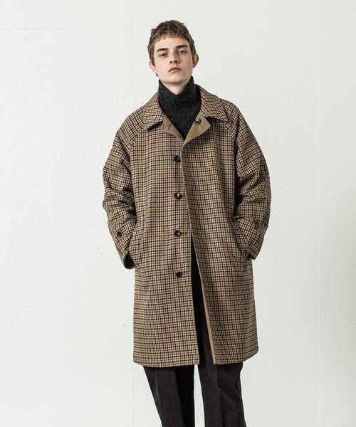 SLICK（スリック）の「ガンクラブチェックリバーシブルコート（ステン