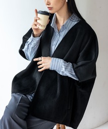 ノーカラージャケット ポンチョ」に該当するジャケット/アウター