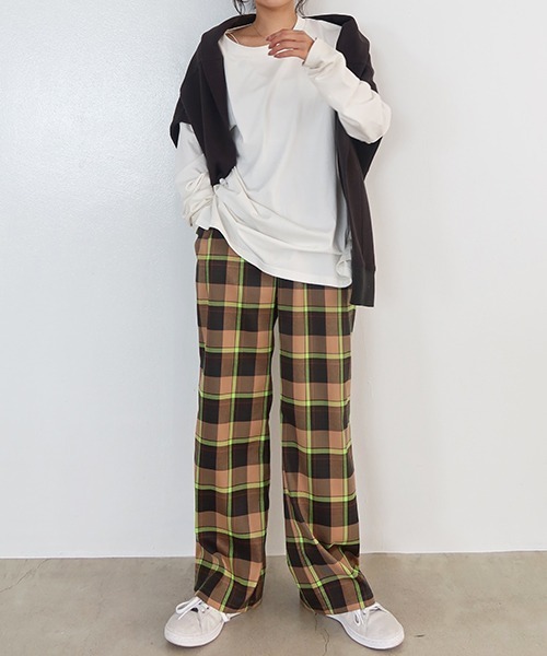 CREDONA（クレドナ）の「マドラスチェックワイドPT（その他パンツ