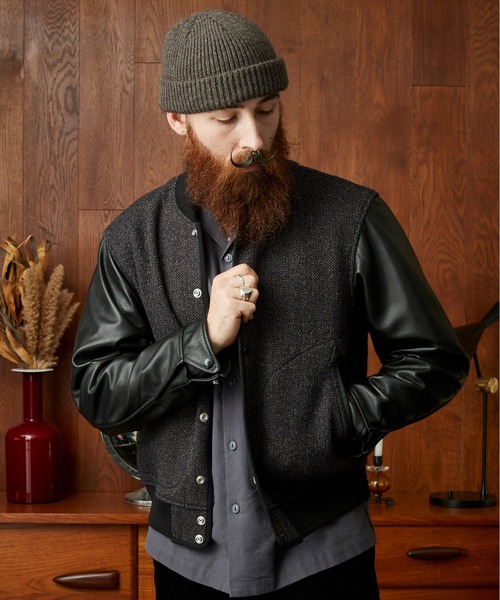 Schott/ショット/BEACH CLOTH STADIUM JACKET/ビーチクロス スタジアム