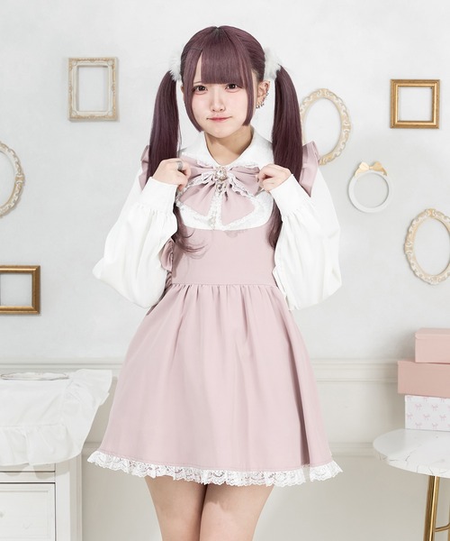 Pal elfy（パルエルフィー）の「レースリボンワンピース（ワンピース