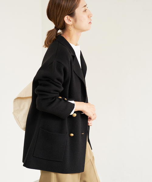 セール】ミラノリブニットジャケット（テーラードジャケット