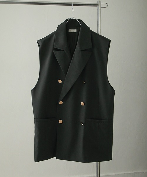 NILWAY（ニルウェイ）の「金ボタンダブルブレストテーラードベスト