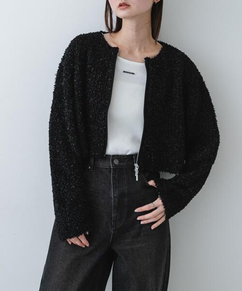 洗濯可』コードテープヤーンカーディガン（カーディガン/ボレロ