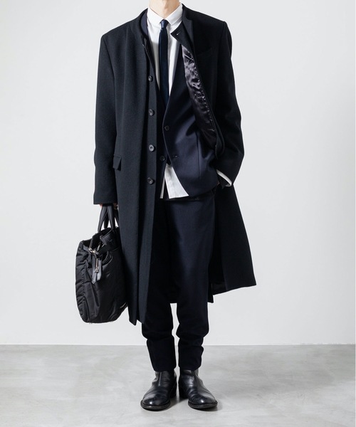 ato（アトウ）の「CLASSIC WOOL NO-COLLAR JACKET（ノーカラー