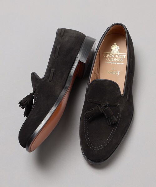 CROCKETT&JONES × BEAMS F / 別注 CAVENDISH3 ブラックスエード