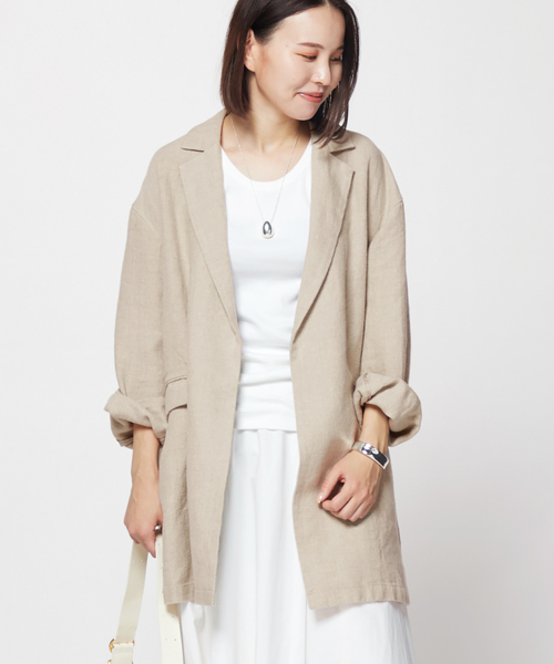 AP STUDIO（エーピーストゥディオ）の「リネンラスティックジャケット