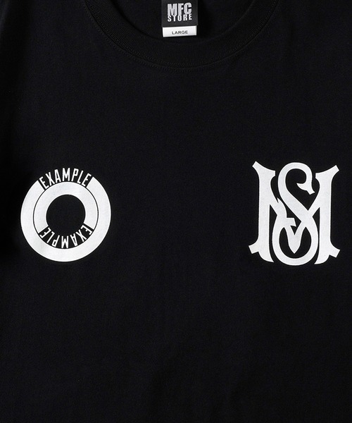 EXAMPLE ”WORK OF FICTION” S/S TEEエグザンプル EXAMPLE ”WORK OF