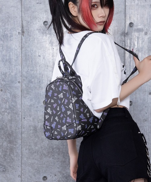 Amilige（アミリージュ）の「DARK ANGEL BEAR型押しスタッズリュック