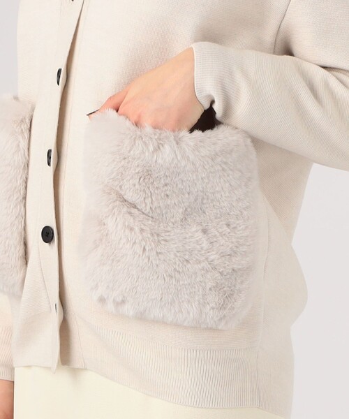 BALLSEY（ボールジィ）の「ウールポリエステルミラノリブ ファー