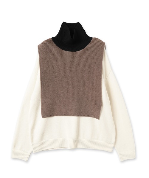 CULLNI（クルニ）の「22-AW-042 / Turtleneck Vest Layered Knit