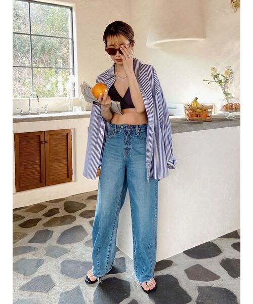 Ungrid（アングリッド）の「デザインタックカーブデニム（デニムパンツ