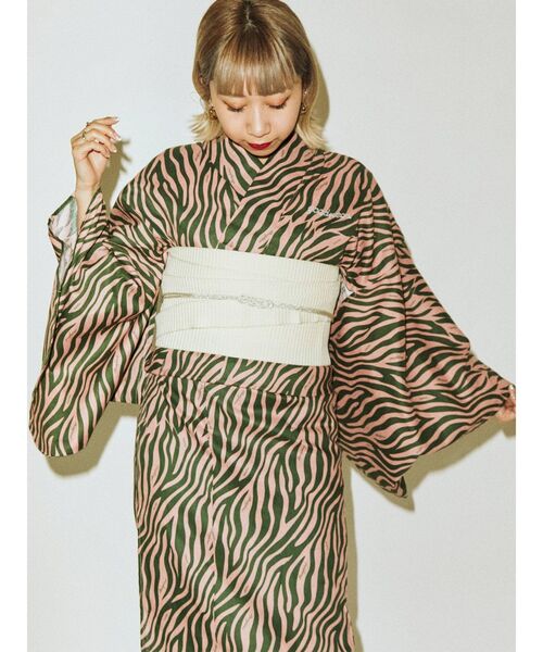 jouetie（ジュエティ）の「ゼブラロゴ浴衣（浴衣）」 - WEAR