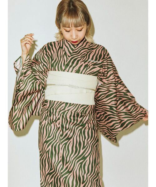 jouetie（ジュエティ）の「ゼブラロゴ浴衣（浴衣）」 - WEAR