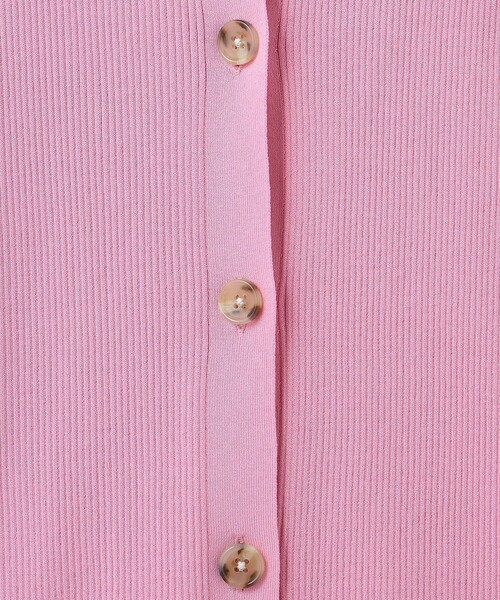 6（ロク）の「＜6(ROKU)＞リブシャツカーディガン 2024FW