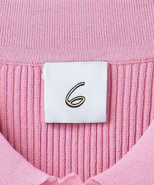 6（ロク）の「＜6(ROKU)＞リブシャツカーディガン 2024FW