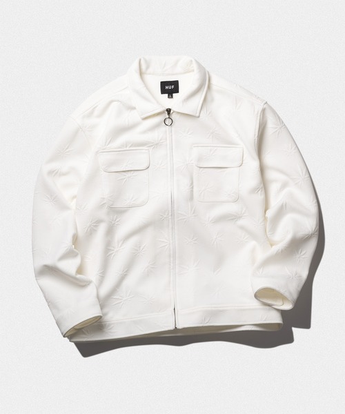 HUF（ハフ）の「PLANTLIFE JACQUARD ZIP SHIRT / HUF ジップシャツ