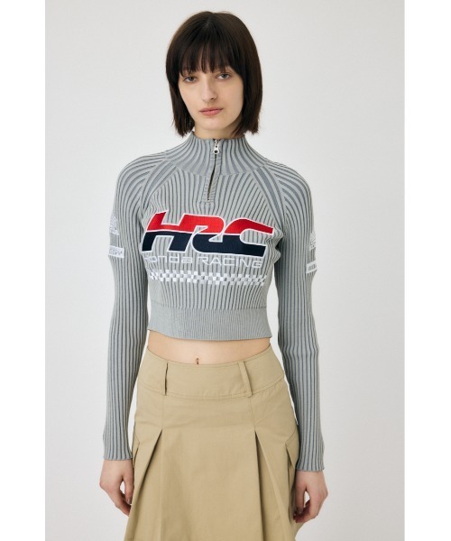 MOUSSY（マウジー）の「HONDA CROPPED KNIT トップス（ニット/セーター