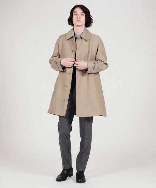 セール】【別注】MACKINTOSH×TOMORROWLAND ウールリネン ステンカラー